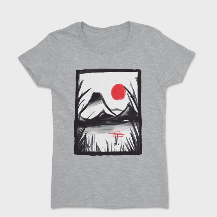 Graphite Landscape, Women's T-Shirt