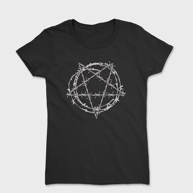 Barbed Wire Pentagram, Women's T-Shirt