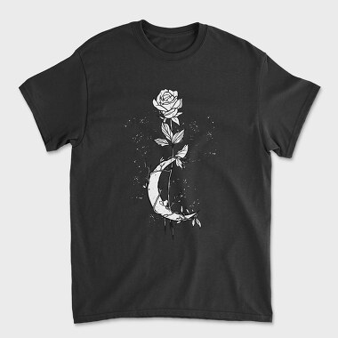 Moon Rose, Unisex Men's T-Shirt