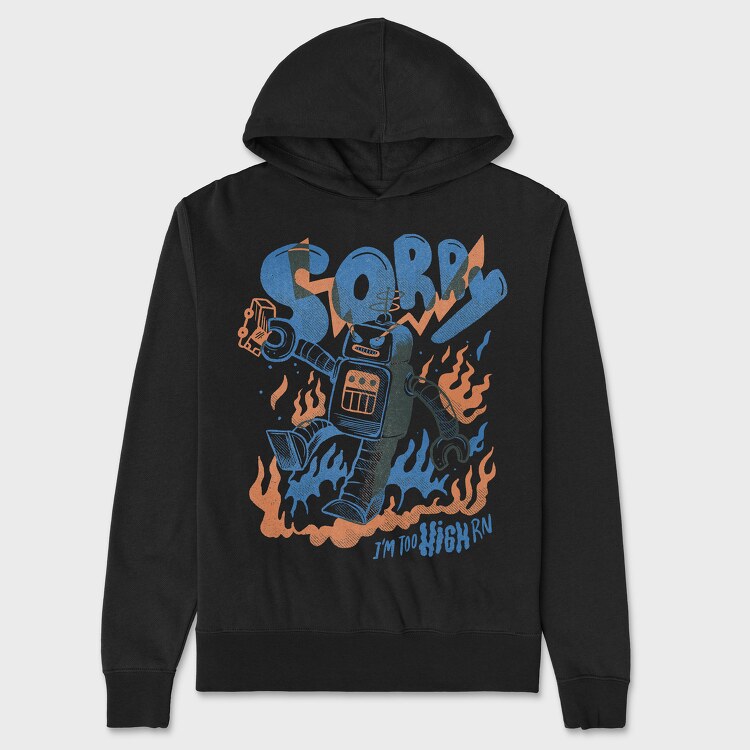 Robot Invasion 04, Unisex Men's Hoodie