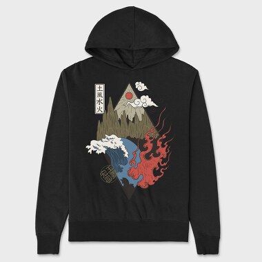 Four Elements, Unisex Men's Hoodie
