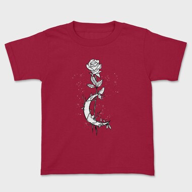 Moon Rose, Kids' T-Shirt