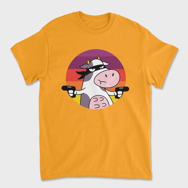 Cow Cartoon, Unisex Men's T-Shirt