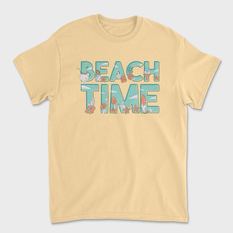 Beach Time, Unisex Men's T-Shirt