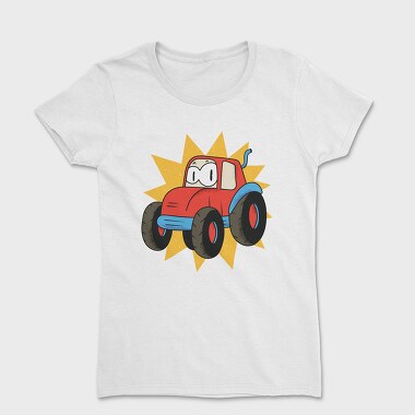 Cartoon Tractor, Women's T-Shirt
