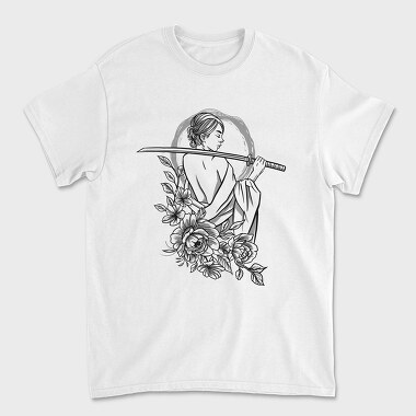 Woman Sword, Unisex Men's T-Shirt