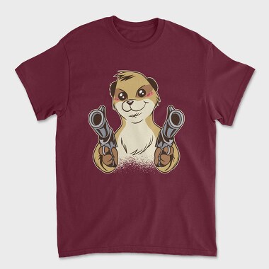 Meerkat Gun, Unisex Men's T-Shirt