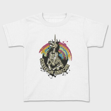 Skeleton Unicorn, Kids' T-Shirt