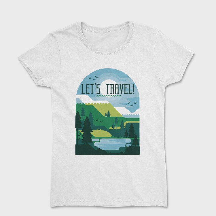 Let's Travel, Women's T-Shirt