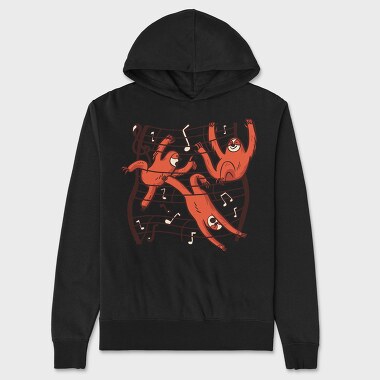 Sheetmusic Sloths, Unisex Men's Hoodie