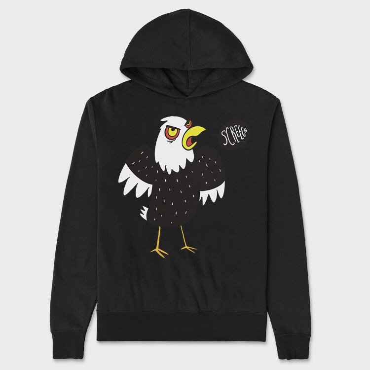 Crazy Eagle, Unisex Men's Hoodie