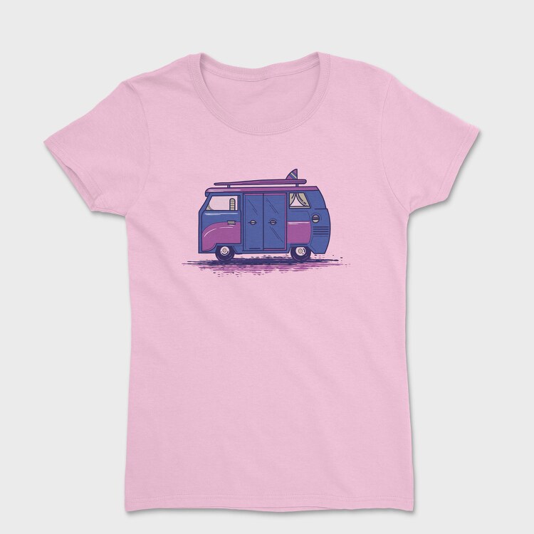 Camper Van Purple, Дамска Тениска
