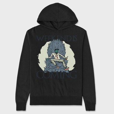 Weekend Is Coming, Unisex Men's Hoodie