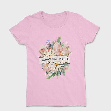 Watercolor Flowers Mother 1, Women's T-Shirt