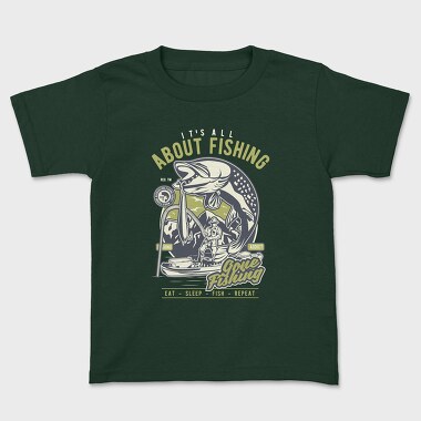 All About Fishing, Kids' T-Shirt