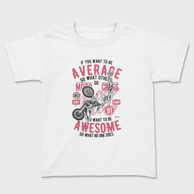 Awesome Motocross, Kids' T-Shirt