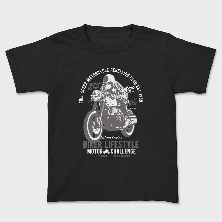 Biker Lifestyle, Kids' T-Shirt