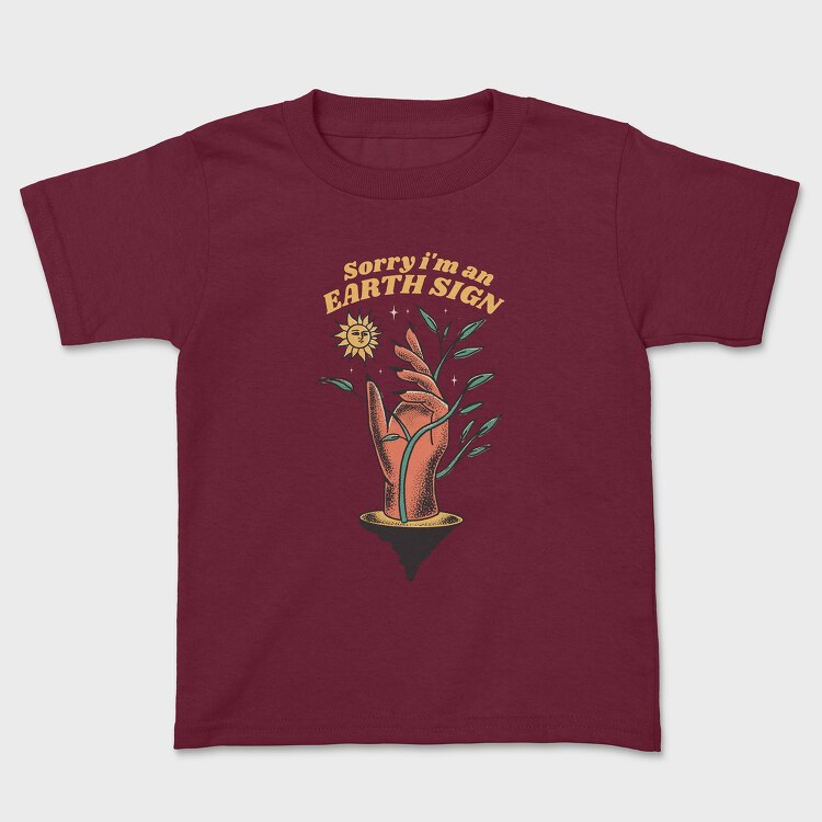 Earth Sign, Kids' T-Shirt