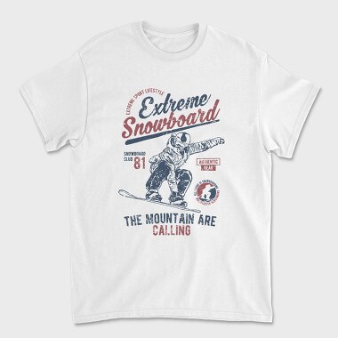 Extreme Snowboard, Unisex Men's T-Shirt