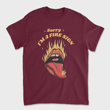 Fire Sign, Unisex Men's T-Shirt