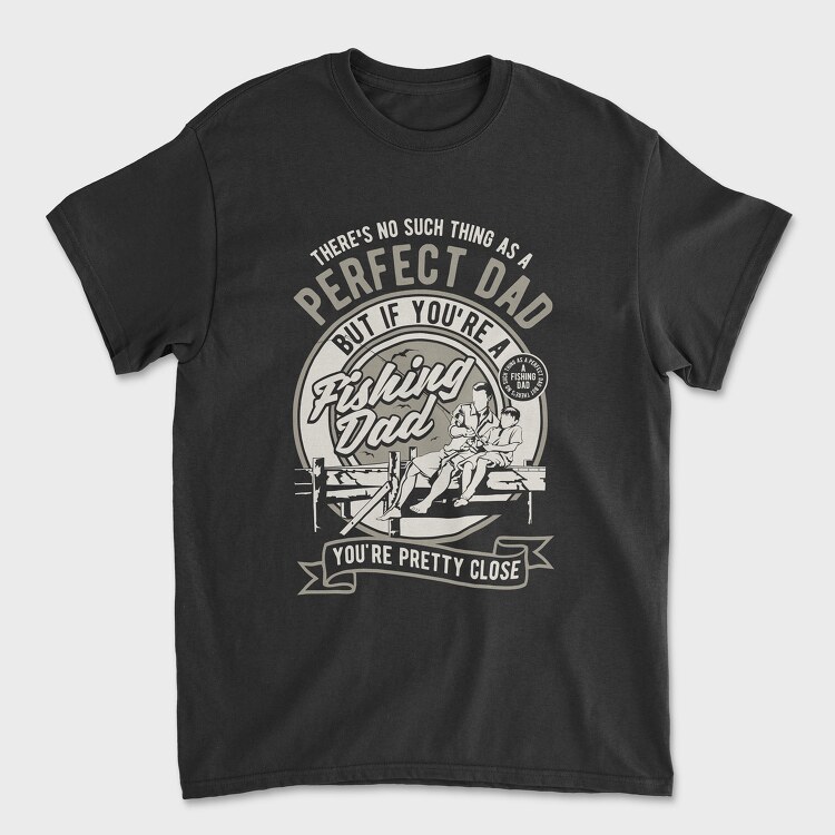Fishing Dad, Унисекс Мъжка Тениска