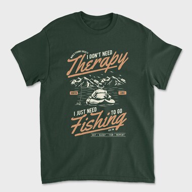 Унисекс Мъжка Тениска, Fishing Therapy
