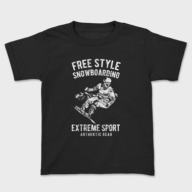 Free Style Snowboarding, Kids' T-Shirt