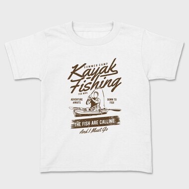 Kids' T-Shirt, Kayak Fishing