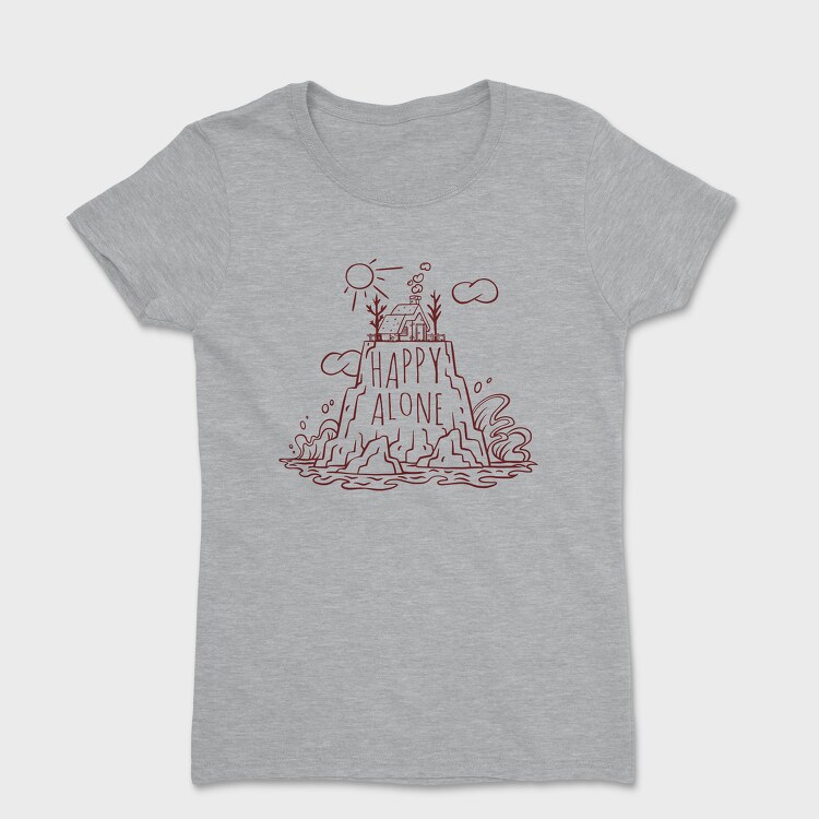 Mountain House, Happy Alone, Women's T-Shirt