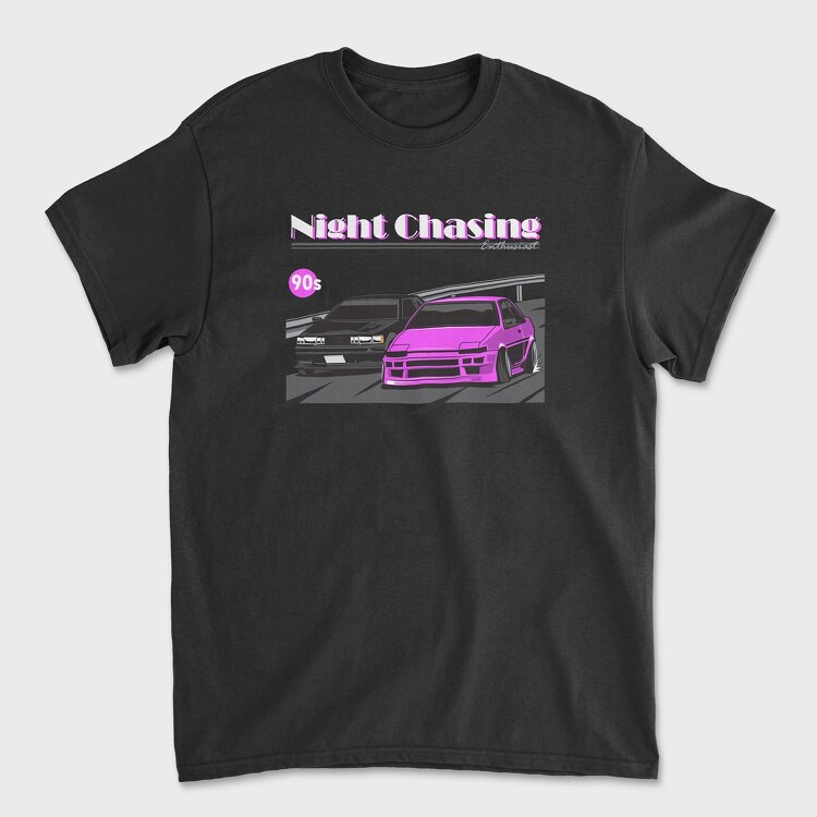 Night Chasing, Unisex Men's T-Shirt