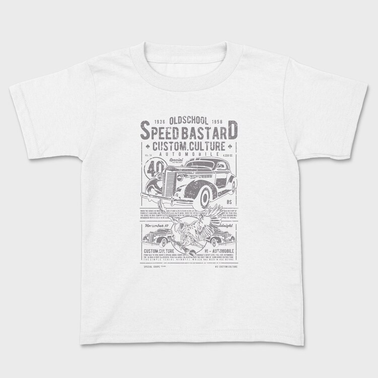 Speed Bastard, Kids' T-Shirt