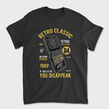Tetris Brick Game, Unisex Men's T-Shirt
