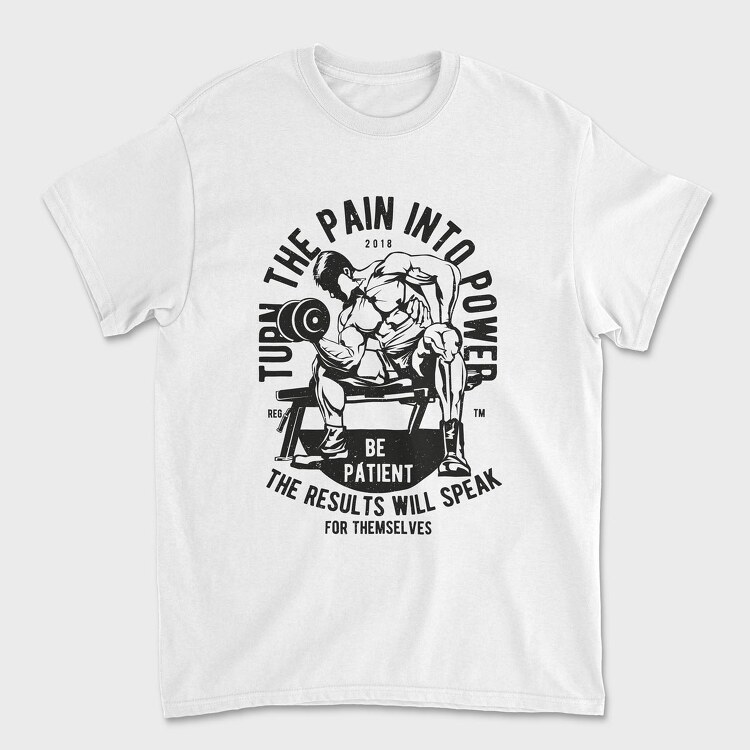 Turn The Pain Into Power, Unisex Men's T-Shirt