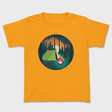 Camping Night, Kids' T-Shirt