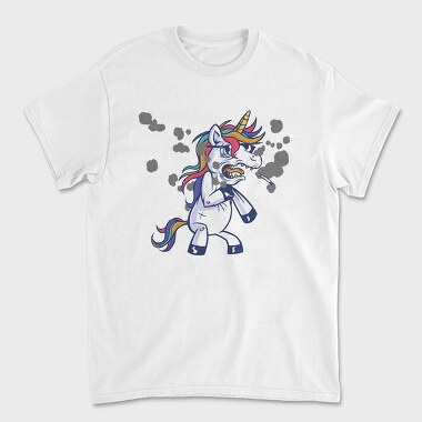 Unicorn Smoke, Unisex Men's T-Shirt