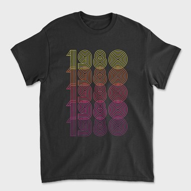 Vintage 1980, Unisex Men's T-Shirt