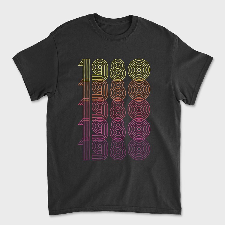 Vintage 1980, Unisex Men's T-Shirt