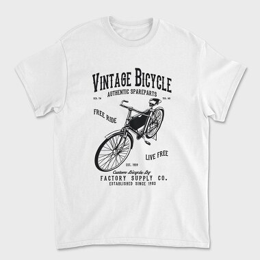 Vintage Bicycle, Unisex Men's T-Shirt