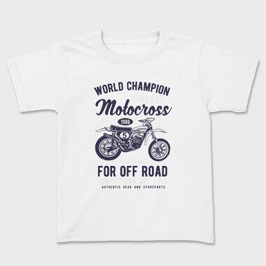 Vintage Motocross, Kids' T-Shirt