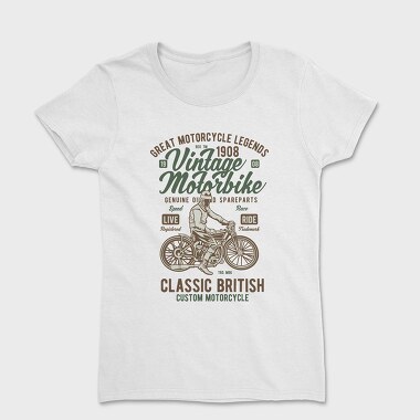 Vintage Motorbike, Women's T-Shirt
