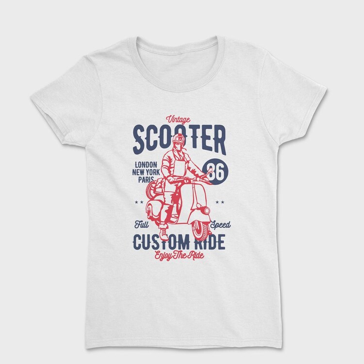 Vintage Scooter, Women's T-Shirt