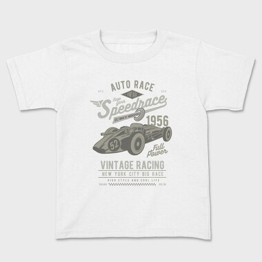Vintage Speedrace, Kids' T-Shirt