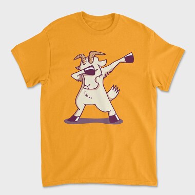 Dab Animal Comics Goat, Unisex Men's T-Shirt