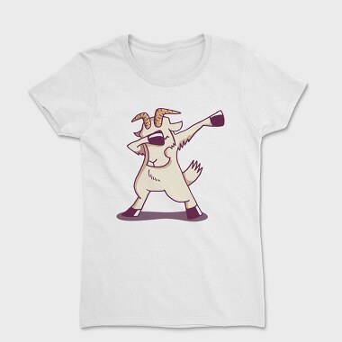 Dab Animal Comics Goat, Women's T-Shirt