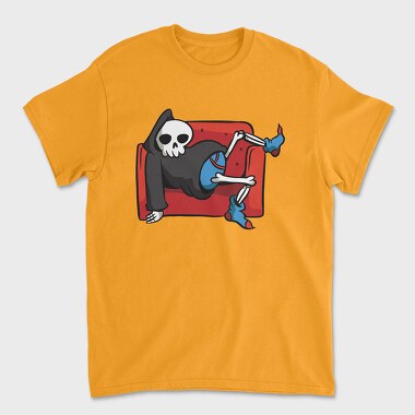 Lazy Grim Reaper, Unisex Men's T-Shirt