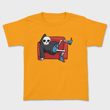 Lazy Grim Reaper, Kids' T-Shirt