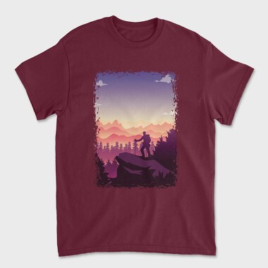 Poster Hiking, Unisex Men's T-Shirt