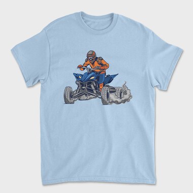 Quad Bike Illustration, Unisex Men's T-Shirt