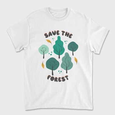 Unisex Men's T-Shirt, Save the Forest