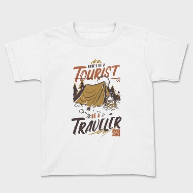 Tourist Traveler, Kids' T-Shirt
